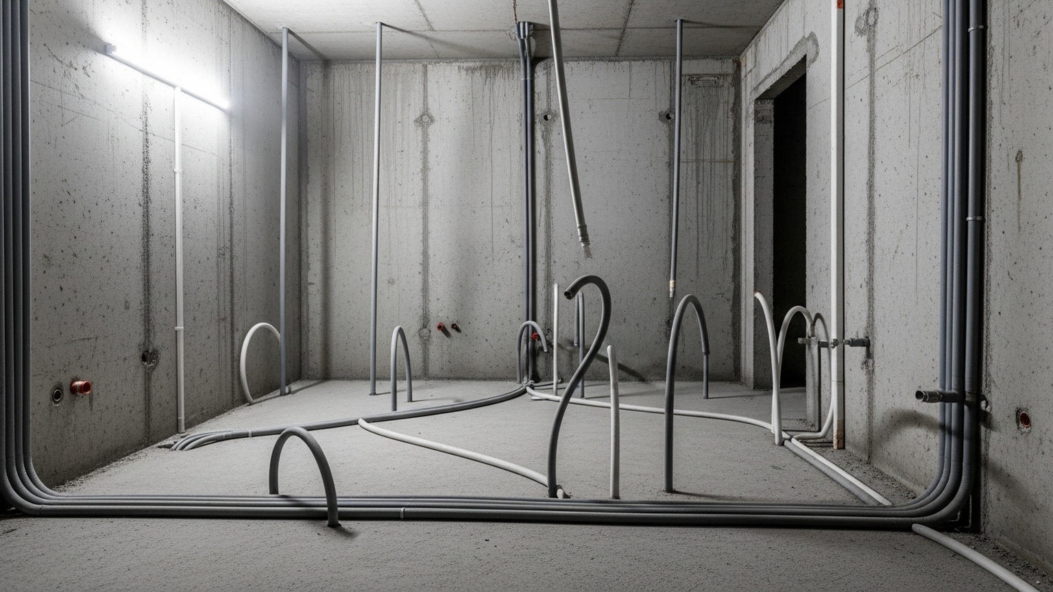 Анализ 100 объектов с черновой отделкой: 5 причин, почему заводская разводка от застройщика требует полной замены